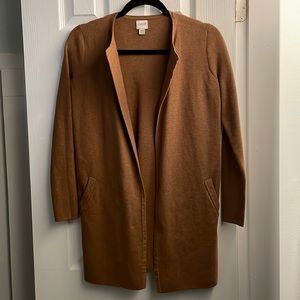 J. Crew open sweater cardigan collarless blazer xxs